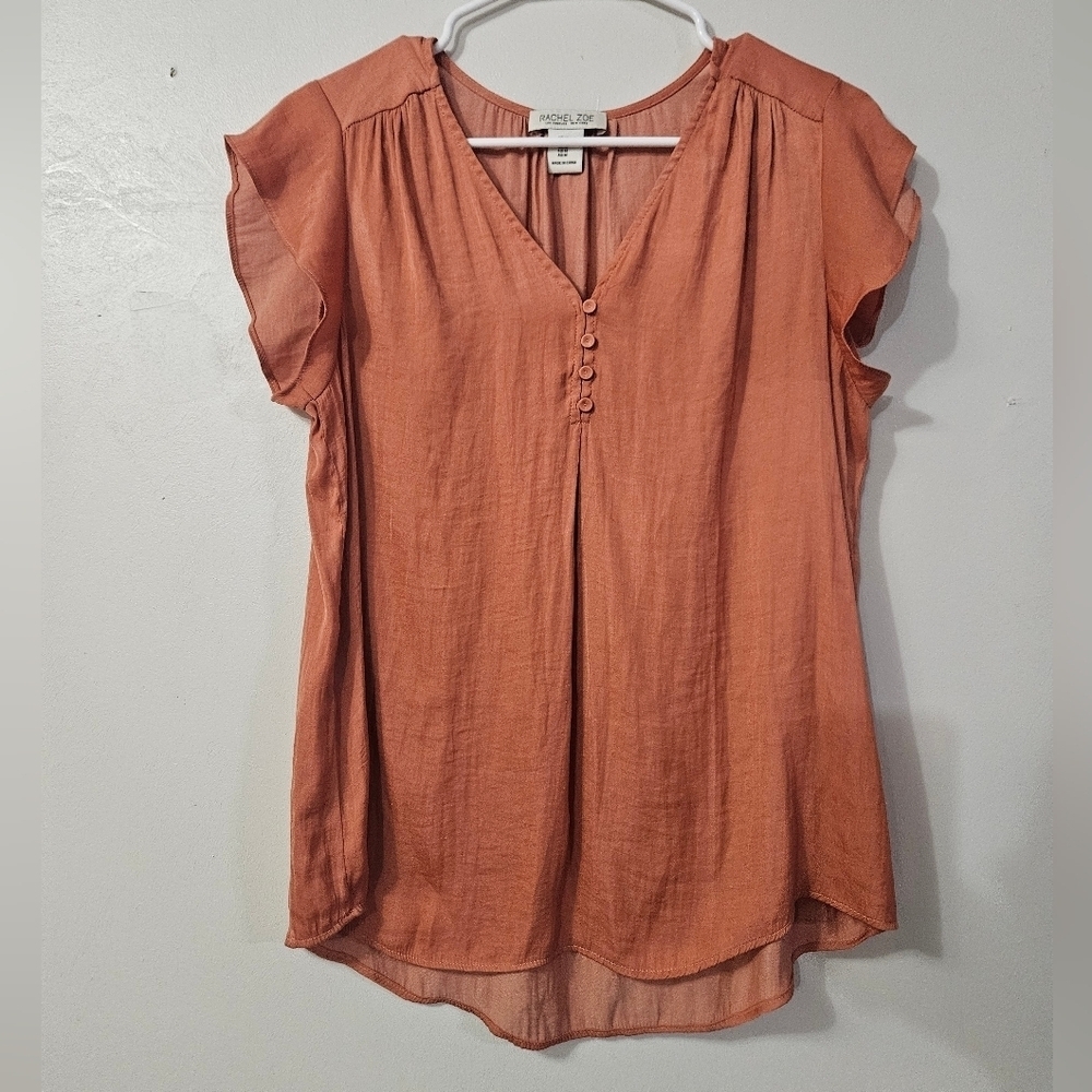 Rachel Zoe womens orange blouse!